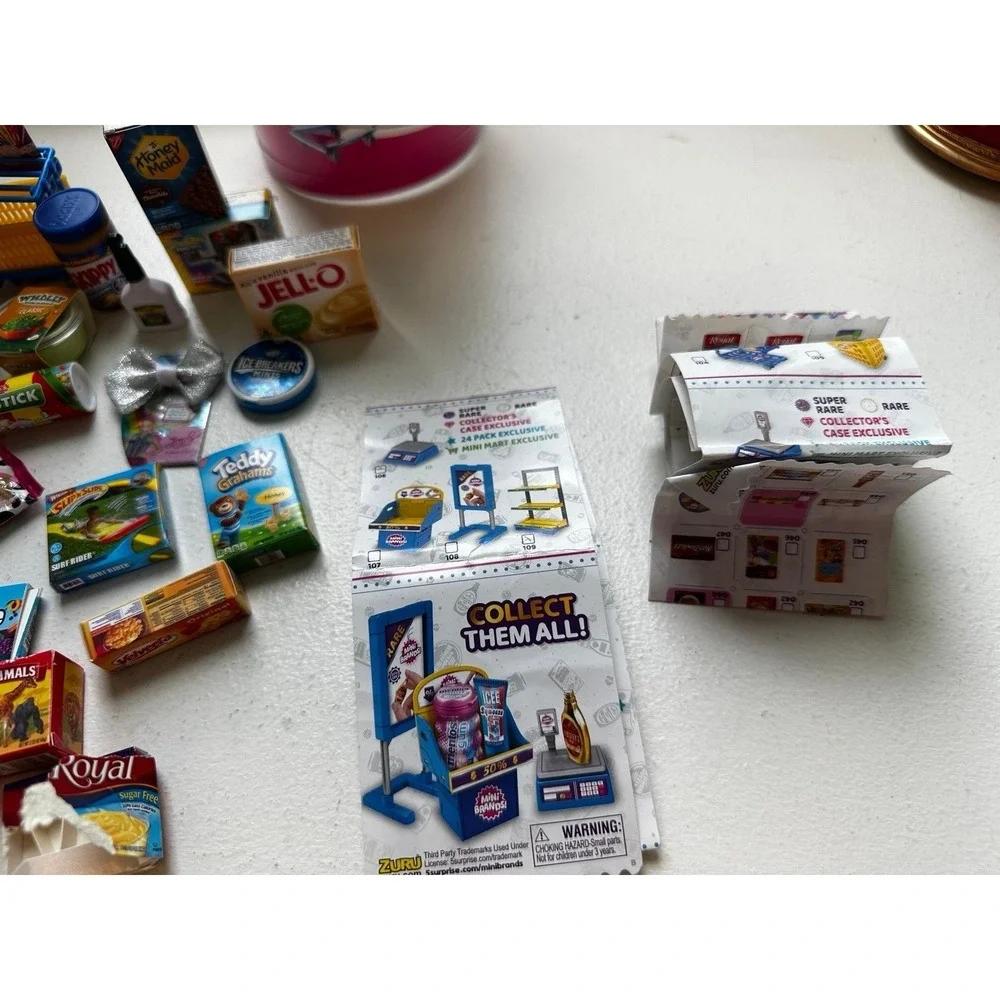 Lot - collection of ZURU Surprise Mini Brands miniature food dollhouse